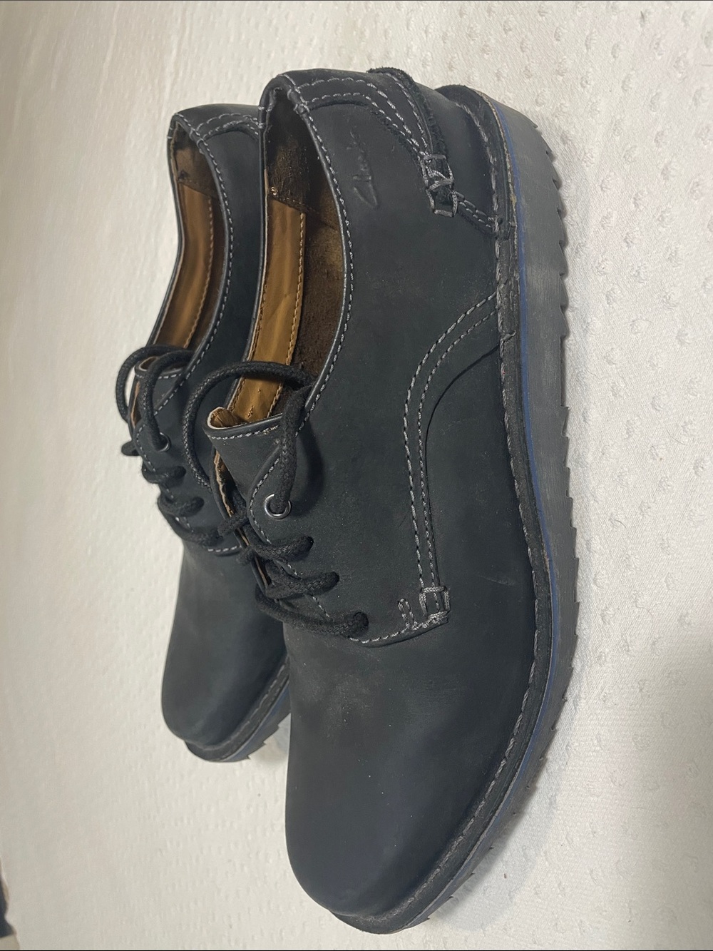 Clarks Black Lace-Up Derby Shoes M10 EU43